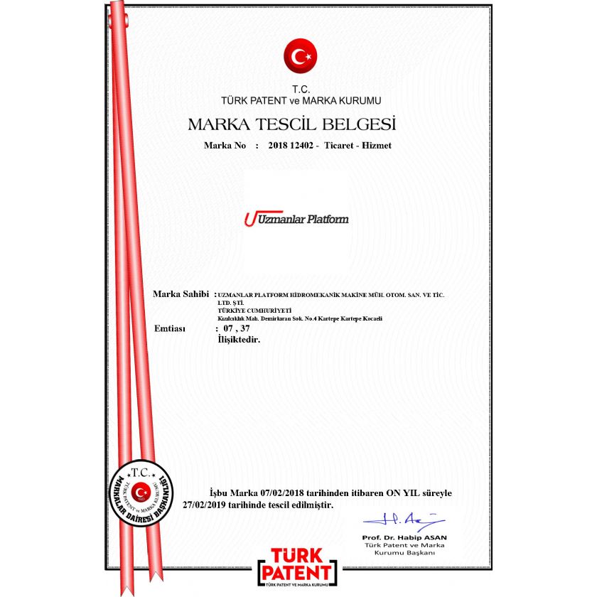 Marka Tescil Belgesi